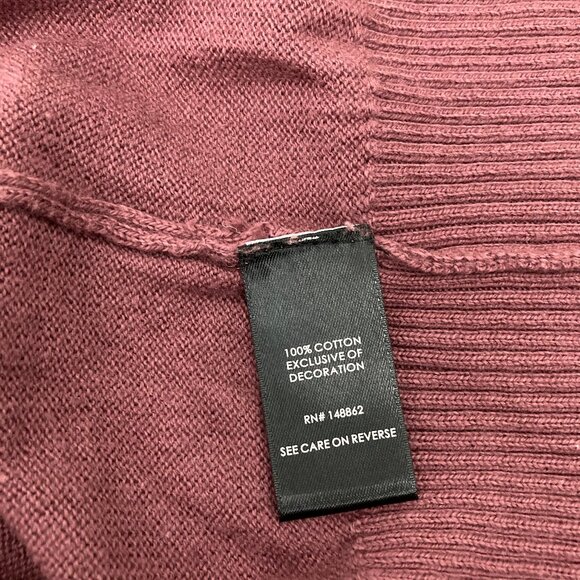 Torrid Pearl Star Pullover Crew Sweater Size 1 1X Embellished Rose Brown Cotton - Picture 5 of 6